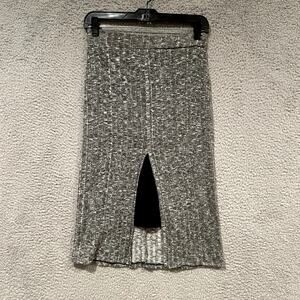 Dolan Skirt Womens XS Gray Heathered Knit Pencil Casual Fall Anthropologie